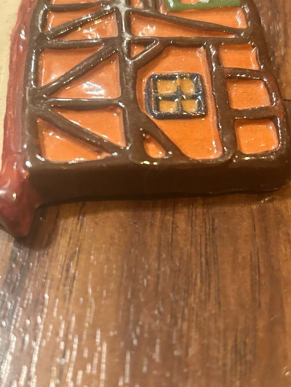 Vintage 1985 Töpferstube Bad Ems German Half-Timbered House Ceramic Wall Plaque - Picture 7 of 8